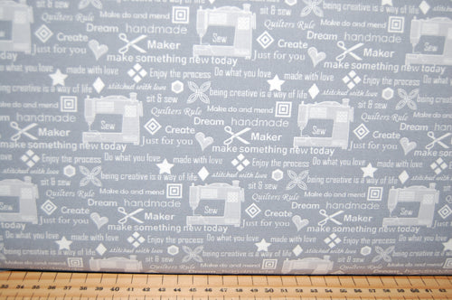 Fabric Shack Sewing Quilting Sew Fat Quarter Cotton Quilt Patchwork Dressmaking Cherry Guidry Cherry Blossoms Studio Benartex My Happy Place Icons Room Notions Machine Pins Needles Panel Stitcher Sew (2)