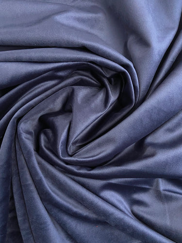 Polyester High Velvet Navy Blue Fabric Shack Malmesbury