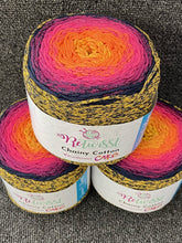 Retwisst retwist chainy cotton cake variagated yarn wool fabric shack malmesbury sunset 09