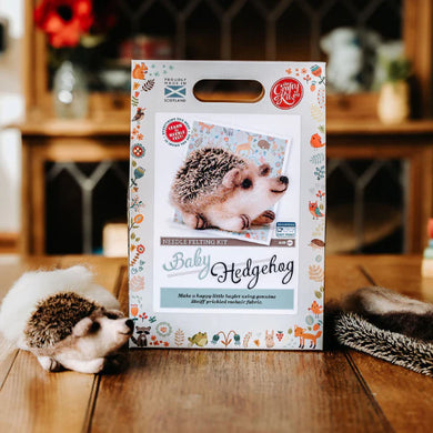 baby hedgehog box pic fabric shack malmesbury needle felting kit crafty kit company box pic