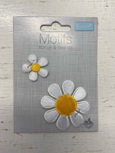 badge motif patch iron on sew on daisy fabric shack malmesbury