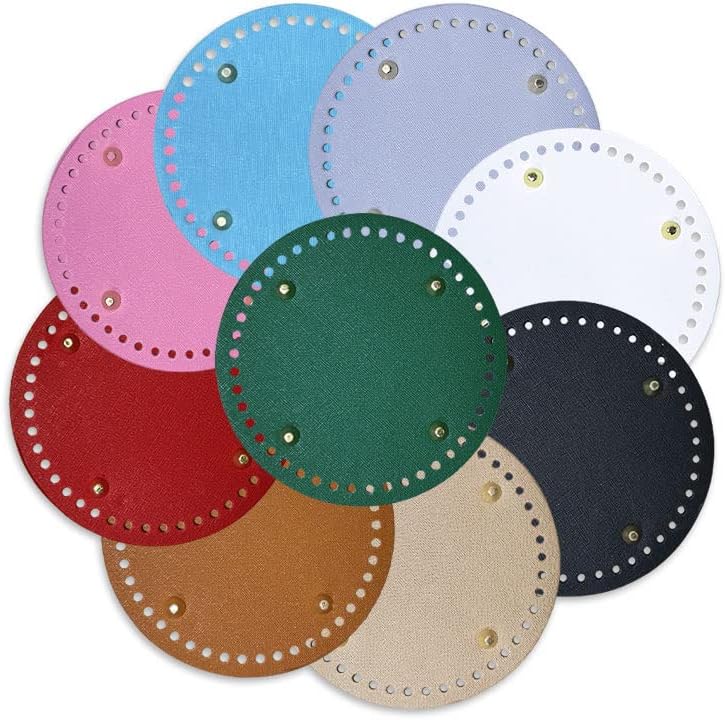 bag making base crochet knitting craft punched  round 15cm various colours fabric shack malmesbury