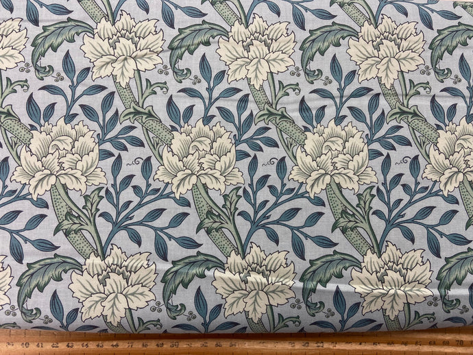 barbara blackman william morris manor floral flowers cotton fabric shack malmesbury compton hammersmith larkspur 9113