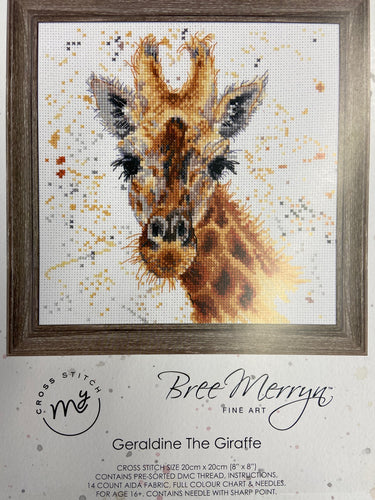 bree merryn cross stitch crosstitch kit giraffe geraldine counted fabric shack malmesbury 2