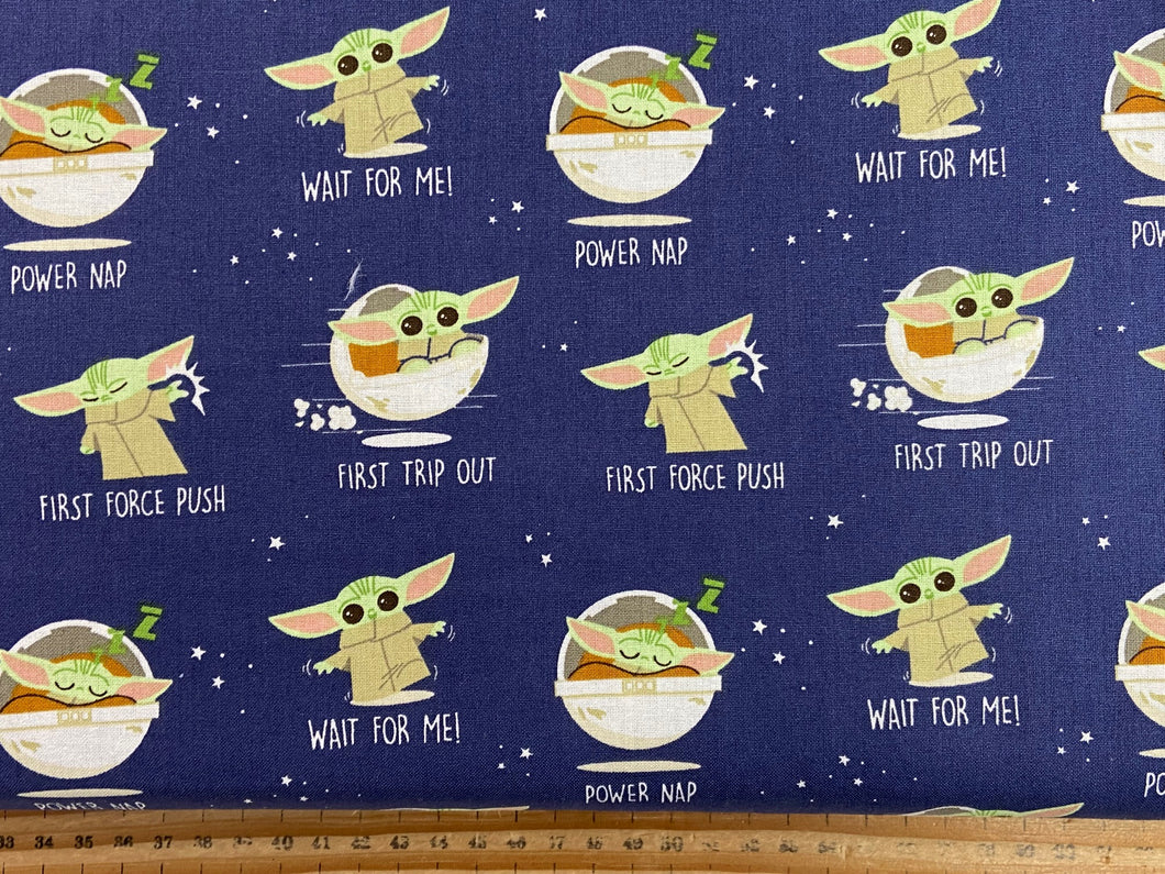 child of the galaxy baby yoda cotton fabric shack malmesbury