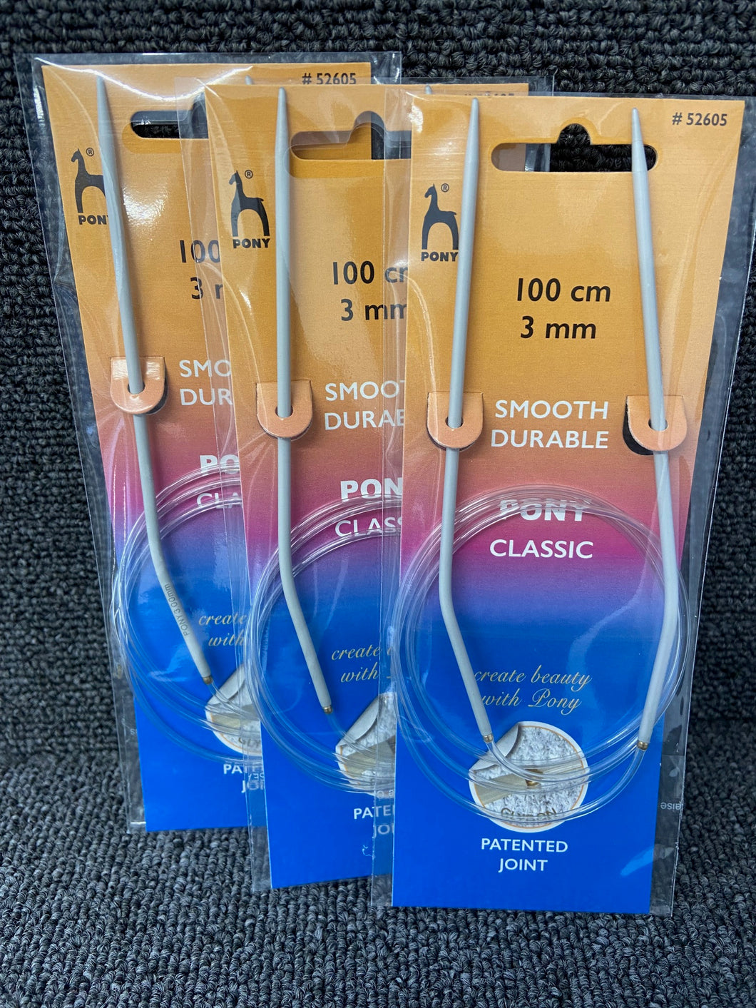circular smooth light pony classic 100cm 3mm fabric shack knitting knit wool yarn
