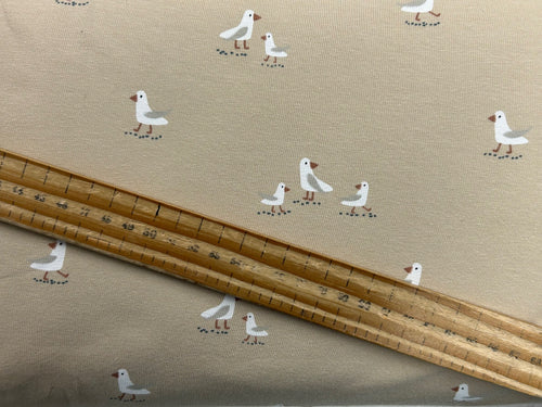cotton stretch jersey fabric ducks natural fabric shack malmesbury