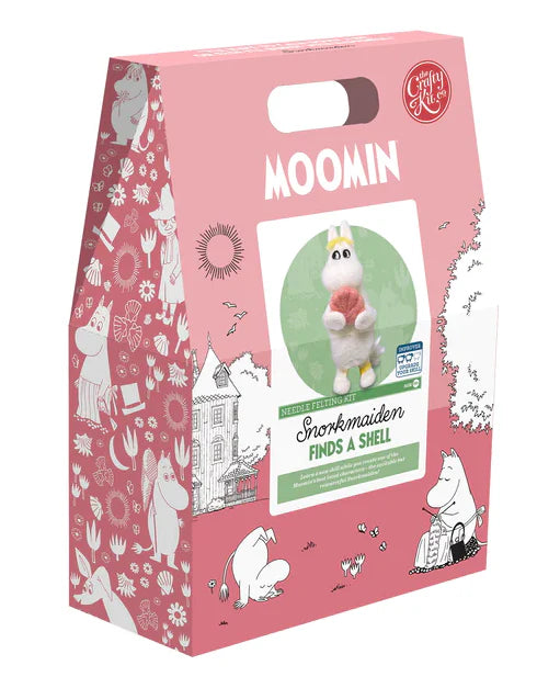 crafty kit company needle felting kit moomin snorkmaiden finds a shell fabric shack malmesbury