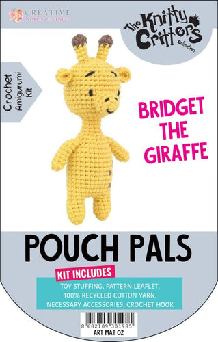 crochet kit pouch pals bridget the giraffe soft toy the knitty critters fabric shack malmesbury HC40780