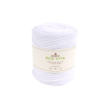 dmc eco vita tshirt t-shirt cotton yarn knitting knit crochet yarn wool fabric shack malmesbury D390_WHT White
