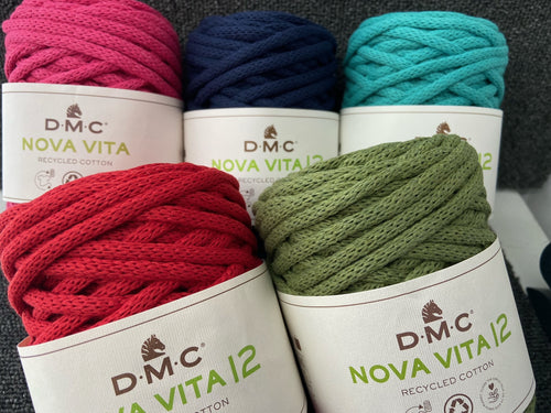 DMC Eco Vita 12 (Previously Nova Vita) Recycled Cotton Craft Yarn Average 250g Various Colours