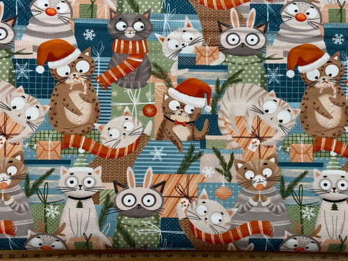 elana amo moda purrfect xmas cats gifts fabric shack malmesbury