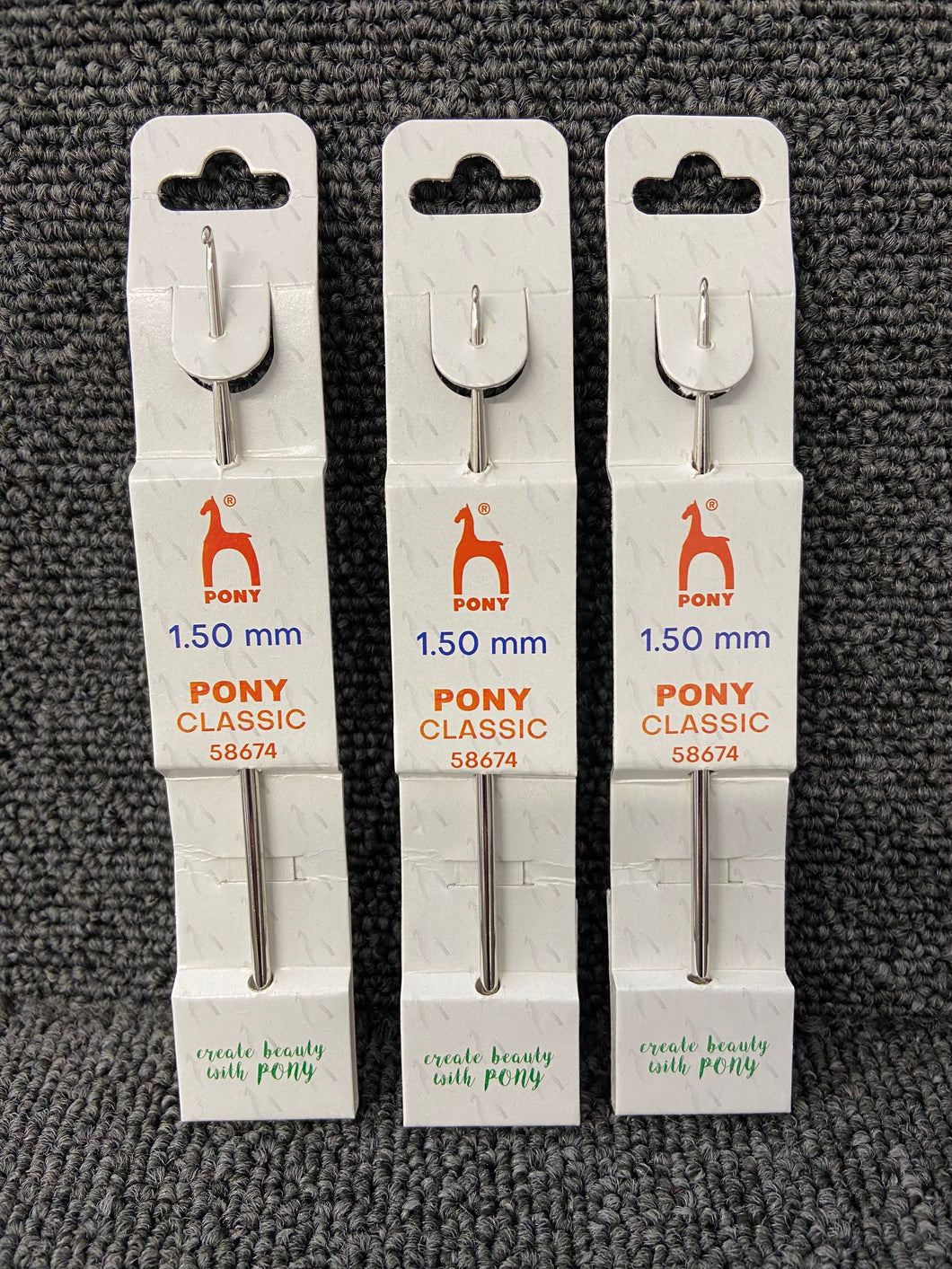 fabric shack crochet pony classic aluminium hook smooth durable 1.5mm