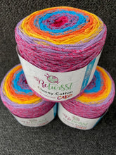 fabric shack knitting knit crochet wool yarn james c brett retwisst retwist chainy cotton cake 250g rcc04 beach party