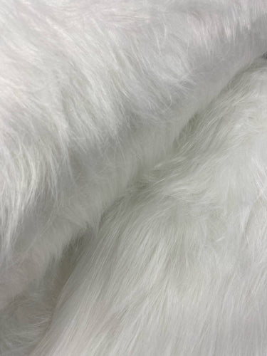faux fur white long pile shaggy fabric shack malmesbury