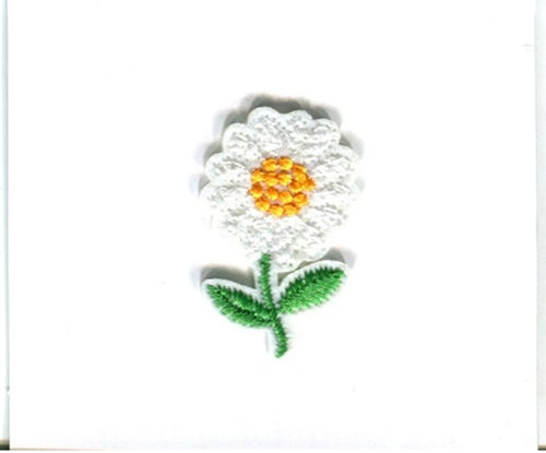 habico badge motif patch iron on sew on daisy small fabric shack malmesbury