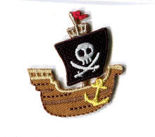 habico badge motif patch iron on sew on pirate ship small fabric shack malmesbury