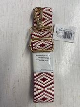 handbag shoulder strap woven twill adjustable aztec tapestry dark red stephanoise fabric shack malmesbury
