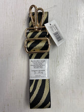 handbag shoulder strap woven twill adjustable zebra black gold stephanoise fabric shack malmesbury
