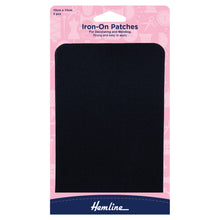 Hemline Iron On Cotton Twill Patches Various Colours