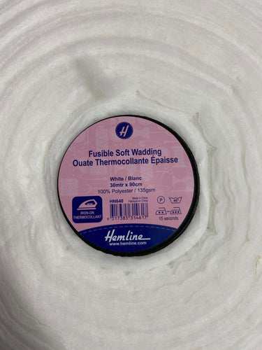 hemline fusible fleece wadding HN640 white fabric shack malmesbury