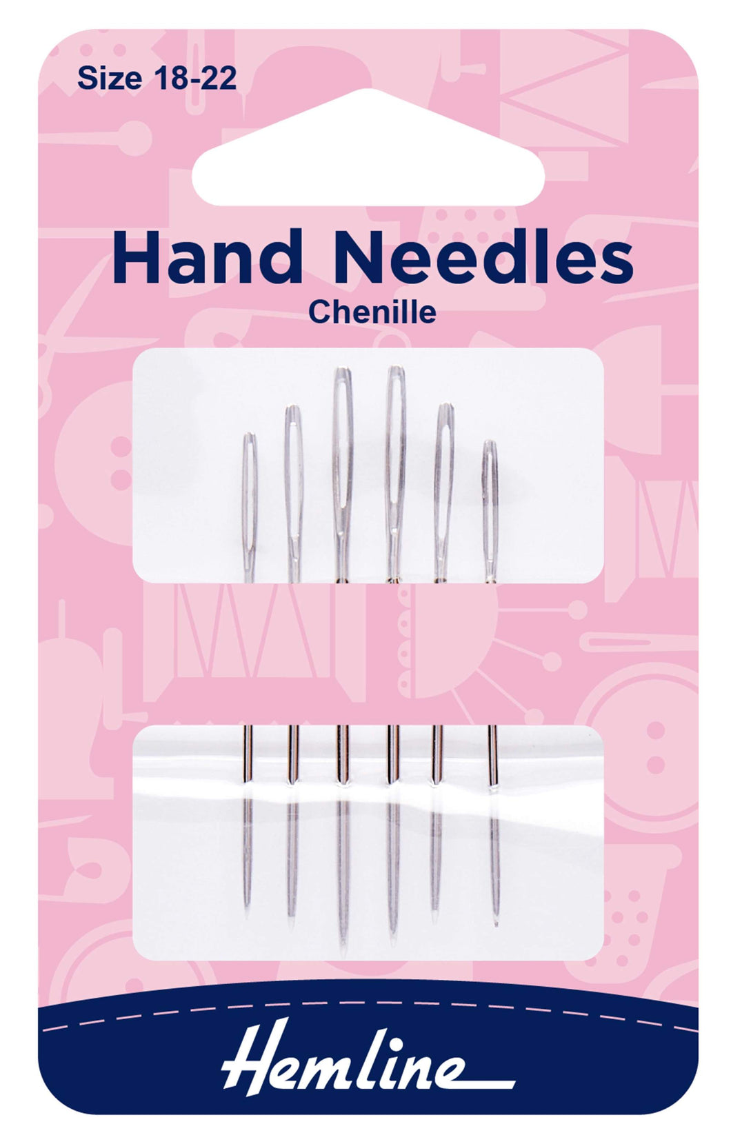 hemline hand sewing needles chenille 18-22 fabric shack malmesbury H205_1822