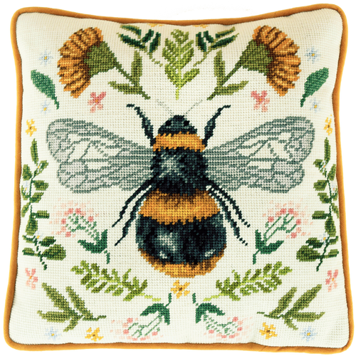 jade mosinski botanical bee tapestry needlepoint kit TAP12 fabric shack malmesbury