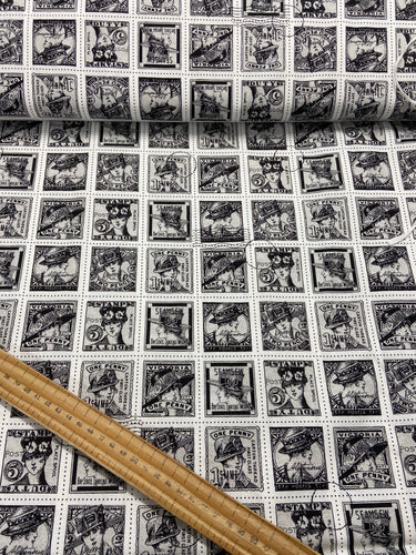 j wecker frisch sew journal riley blake fabric shack malmesbury monchrome posteg stamps