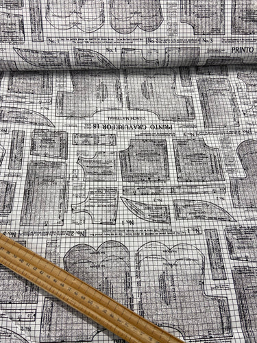 j wecker frisch sew journal riley blake fabric shack malmesbury monochrome sewing pattern piece