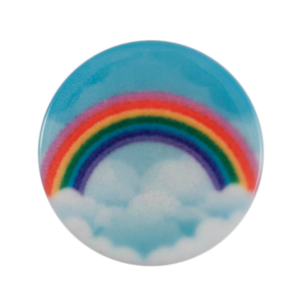 ABC Button Rainbow 15mm with Shank Cream 2B\2761