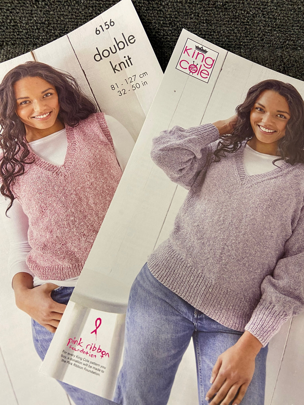King Cole Double Knit DK Ladies Tank Top & Jumper Knitting Pattern 6156