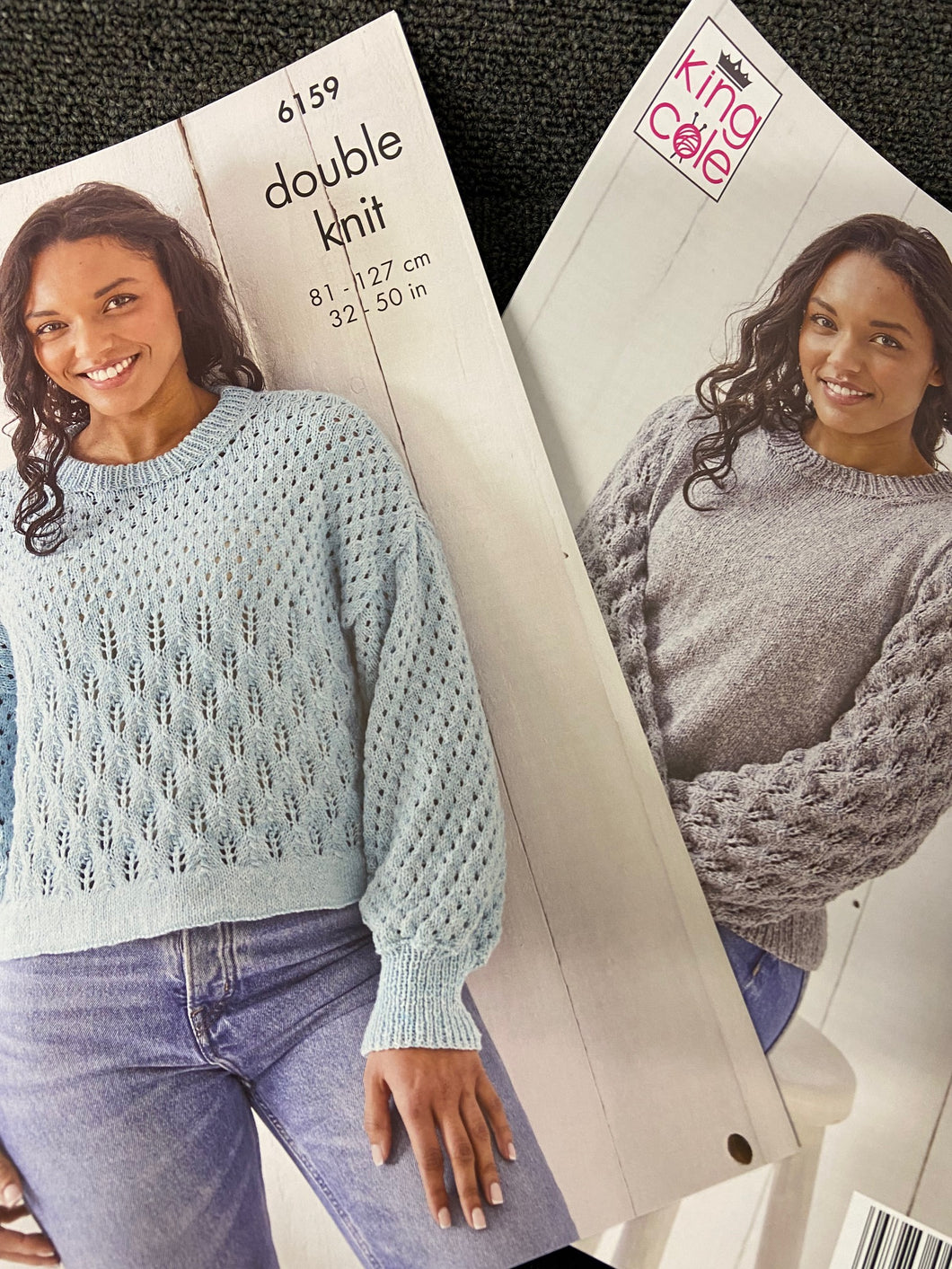 king cole 6159 double knit dk knitting pattern fabric shack malmesbury 6159