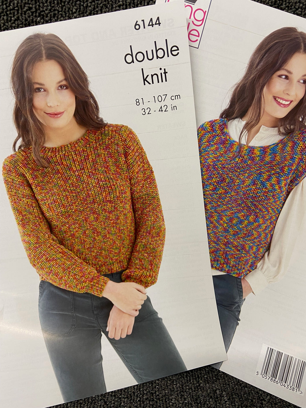 king cole knitting pattern ladies tanktop tank top jumper 6144 jitterbug dk double knit yarn fabric shack malmesbury