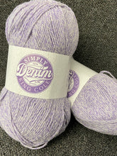 king cole simply denim cotton purple 5501 antipilling acrylic blend 100g fleck mottled yarn wool ball fabric shack malmesbury