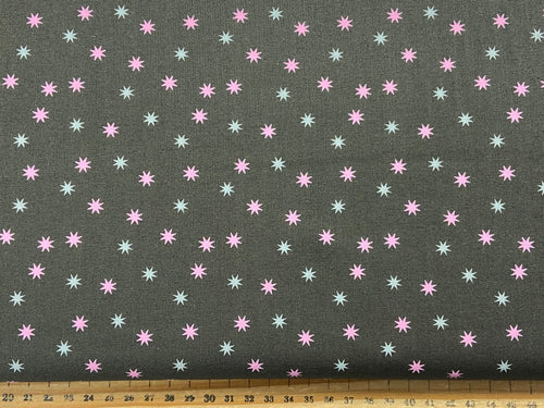 lella boutique moda hey boo halloween goth gothic midnight black stars cotton fabric shack malmesbury