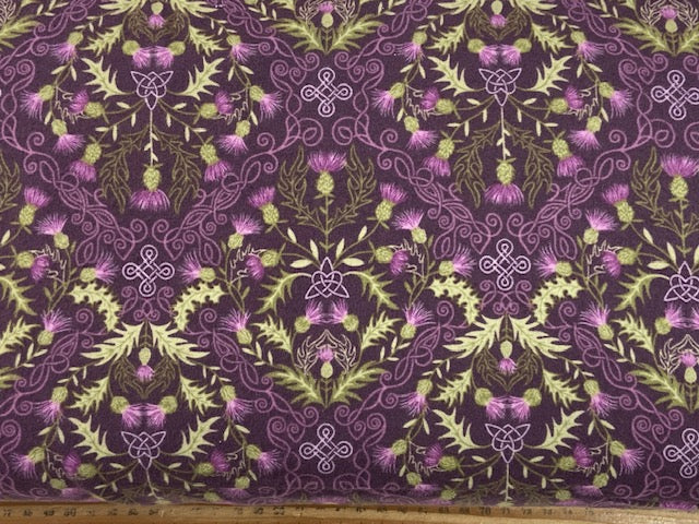 lewis & and irene loch lewis brushed cotton flannel thistle purple fabric shack malmesbury