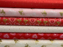lewis and irene all we need is love fabric shack malmesbury cotton quilt craft love hearts red with gold metallic