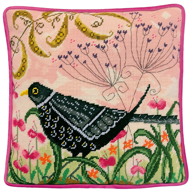 Linda Hoskin Flighths of Fancy Blackbird Tapestry Kit