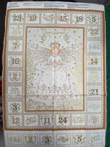 makower herald angels christmas advent panel cream with gold metallic fabric shack cotton advent red cream malmesbury