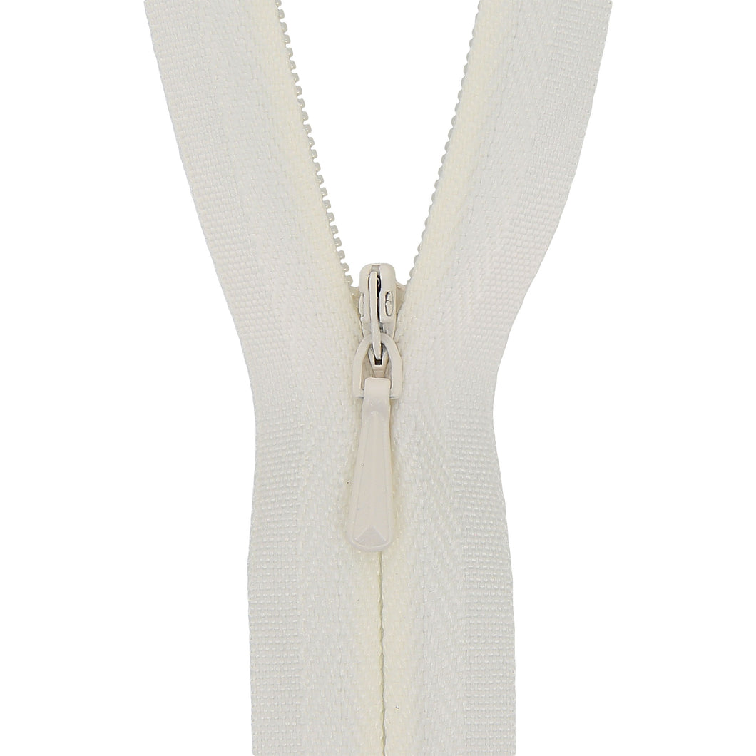 milward concealed invisible closed coil zip fabric shack malmesbury cream 60cm 24 inches 118_040_154