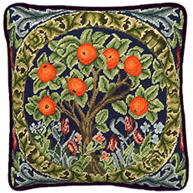 morris & and co william morris orange tree tapestry needlepoint kit TAC22 fabric shack malmesbury