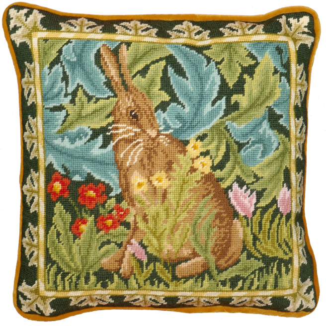 morris & and co william morris woodland hare tapestry needlepoint kit TAC11 fabric shack malmesbury