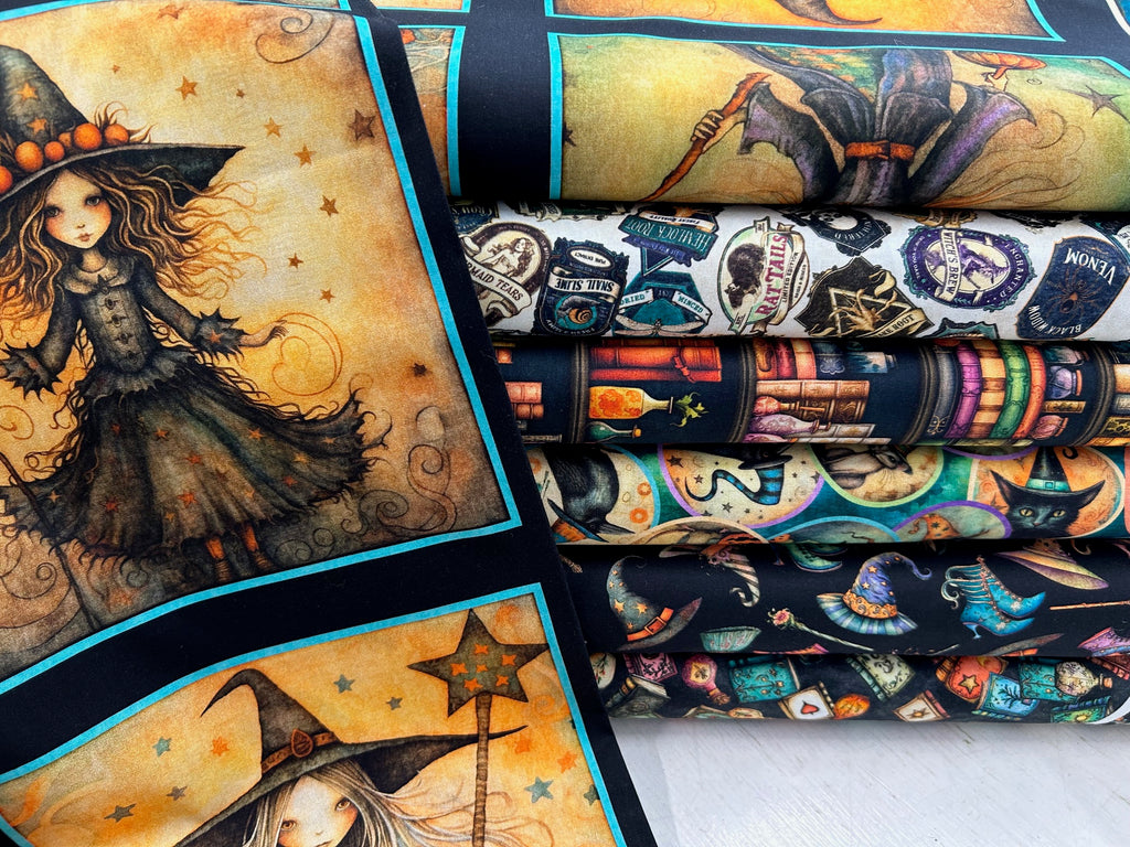 Witchypoo for QT Fabrics Library Shelves Cotton Fabric by 1/4 Metre* H ...
