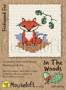 mouseloft in the woods ferdinand fox counted cross stitch embroidery fabric shack malmesbury
