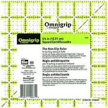 omnigrip quilting ruler imperial 6.5 x 6.5 inches fabric shack malmesbury