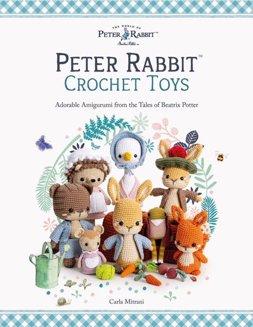 peter rabbit crochet toys pattern book by carla mitrani gardners books fabric shack malmesbury