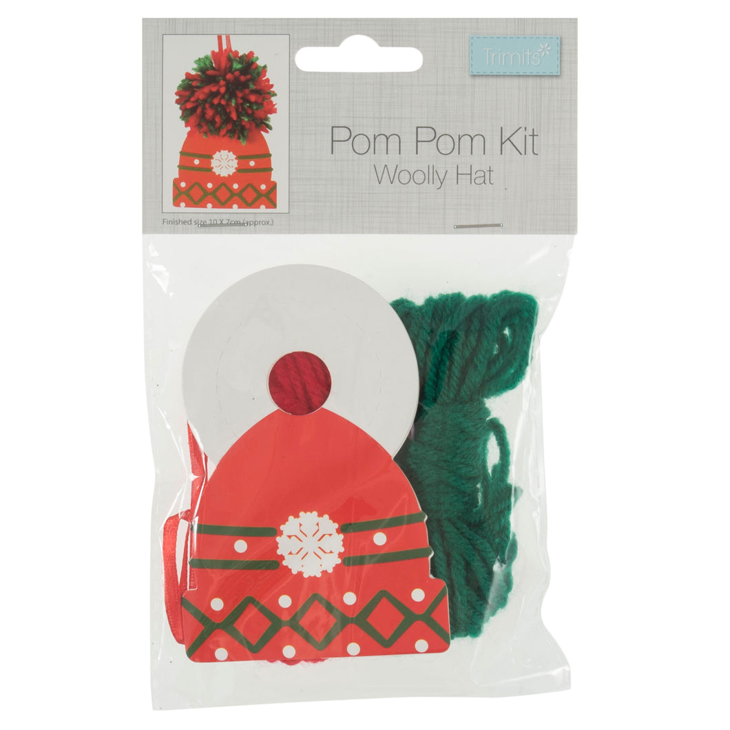 pom pom kit woolly hat trimits fabric shack malmesbury