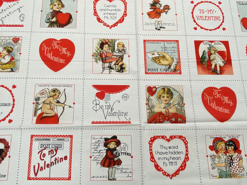 j wecker frisch riley blake all my heart valentines day love hearts panel cupid cherub fabric shack malmesbury mini plate panel
