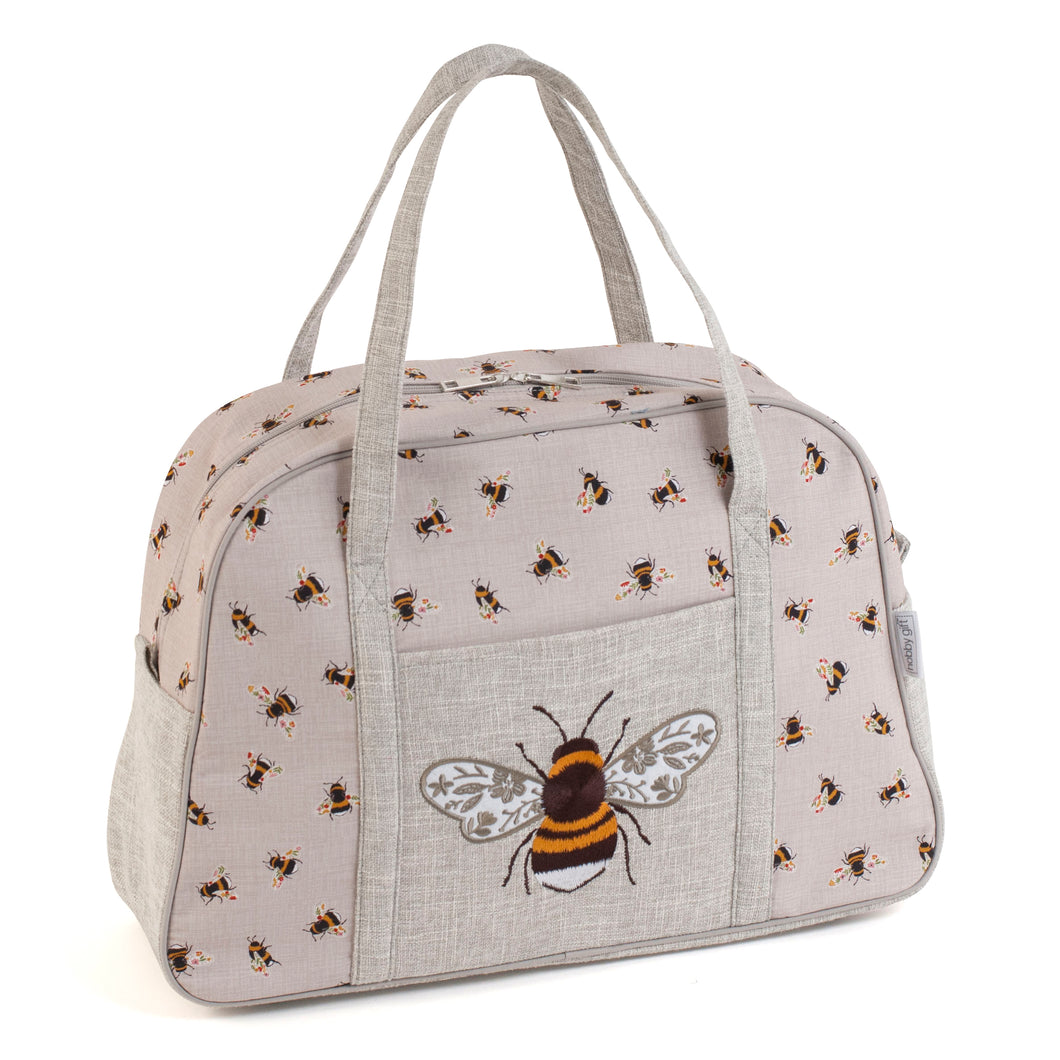 sewing machine craft tote bag embroidered bumble bee HGSWB_587 fabric shack malmesbury