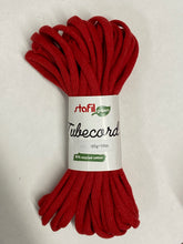 stafil tubecord tube cord word art recycled cotton tube fabric shack malmesbury red 14